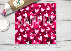 Hearts Pattern Adhesive Vinyl 629