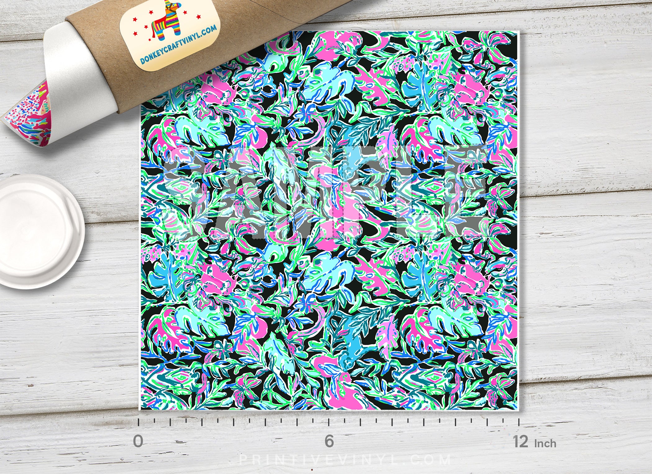 Lilly Inspired Pattern Adhesive Vinyl - Low Price, High Quality