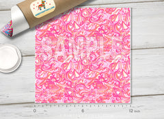 Lilly Inspired Pink Sail Summer Pattern Adhesive Vinyl L075
