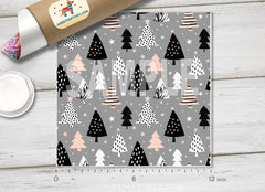 Christmas Tree Patterned Adhesive Vinyl X026
