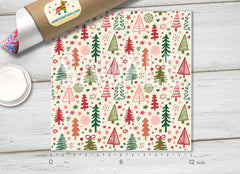 Christmas Tree Patterned Adhesive Vinyl X028