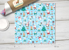 Christmas Patterned Adhesive Vinyl X108 - Donkey Craft Vinyl