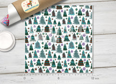 Christmas Tree Patterned Adhesive Vinyl X084