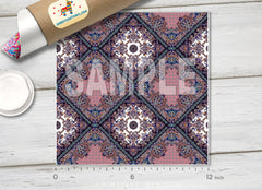 Intricate Pink Paisley Bohemian Pattern Adhesive Vinyl 1525