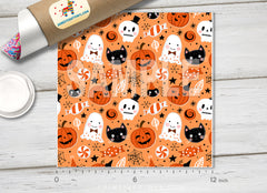 Kids Halloween Patterned Adhesive Vinyl H021