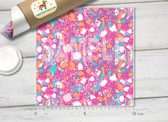 Lilly Inspired Tropical Pattern Adhesive Vinyl L037