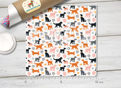 Cute Cartoon Dogs Pattern HTV 1531