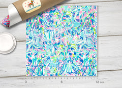Lilly Inspired Pattern Adhesive Vinyl L137