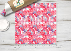 Flower Printed Faux Leather 039