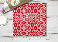 Christmas Patterned Adhesive Vinyl X145 - Donkey Craft Vinyl