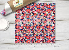 Tropical Flower Pattern Adhesive Vinyl 980