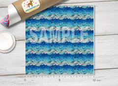 Blue Wave Pattern Adhesive Vinyl 623