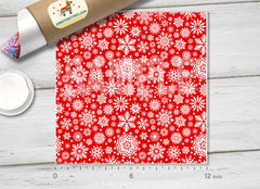 Snowflake Tree Patterned Adhesive Vinyl X016