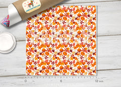Pumpkin Patterned Adhesive Vinyl H053