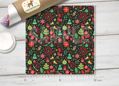 Christmas Holiday Pattern Adhesive Vinyl 601