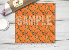 Orange Hunting Camo Adhesive Vinyl 1401 - Donkey Craft Vinyl