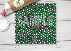 Green Leopard Patterned Adhesive Vinyl 933