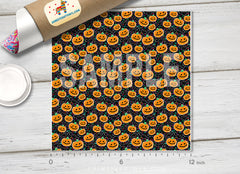 Pumpkin Patterned Adhesive Vinyl H026