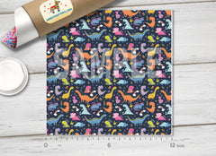 Kids Dinosaurs Patterned Adhesive Vinyl 923