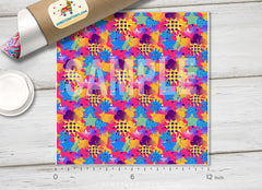 Pop Art Starburst Adhesive Vinyl 1350 - Donkey Craft Vinyl