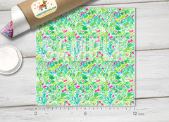Lilly Inspired Jungle Cheetah Pattern Adhesive Vinyl L052