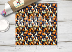 Halloween Pumpkin Patterned Adhesive Vinyl H066