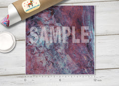 Purple and Teal Abstract Marble HTV 1535