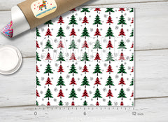 Christmas Patterned Adhesive Vinyl X073 - Donkey Craft Vinyl