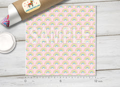 Cute Hand-Drawn Rainbows Adhesive Vinyl 1368 - Donkey Craft Vinyl