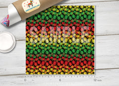 420 Rainbow Rastafari Marijuana Adhesive Vinyl 1245