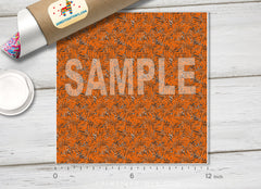 Pumpkin Botanical Patterned HTV H036