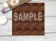 Western Tooled Leather printed HTV 1608