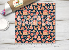 Christmas Patterned Adhesive Vinyl X066 - Donkey Craft Vinyl