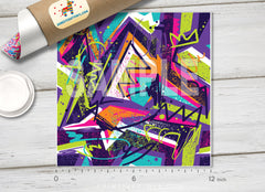 Abstract Graffiti Adhesive Vinyl 1271