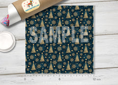 Christmas Tree Patterned Adhesive Vinyl X015