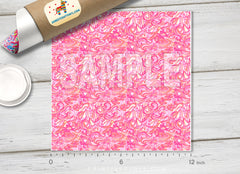 Lilly Inspired Pink Sail Summer Pattern Adhesive Vinyl L075