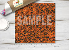 Pumpkin Leopard Adhesive Vinyl 1055