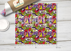 Zombie Patterned Adhesive Vinyl H056