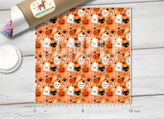 Kids Halloween Patterned Adhesive Vinyl H021
