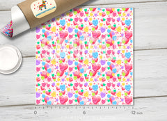 Sweet Conversation Hearts Pattern HTV 1588 - Donkey Craft Vinyl