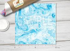 Teal Marble Adhesive Vinyl 1067