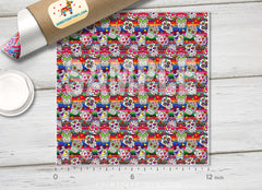 Sugar Skull Serape Adhesive Vinyl Adhesive Vinyl 1303