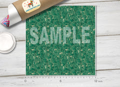 Green Botanical Pattern Adhesive Vinyl 992