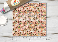 Pumpkin Patterned Adhesive Vinyl H058