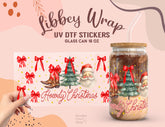 Howdy Christmas UV DTF Libbey Glass Wrap 16oz – Santa Sticker UV056