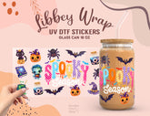 Spooky Season UV DTF Wrap | 16oz Libbey Glass UV150