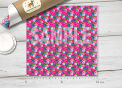 Tropical HibiscusPattern Adhesive Vinyl 689