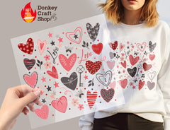 Valentines Day DTF Transfer, Ready for Press Heat Press Transfers DTF292