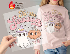 Tis the Season Retro Pastel Halloween DTF Transfer, Ready to Press DTF462