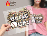 Baseball Game Day DTF Transfer, Ready for Press Heat Press Transfers DTF366